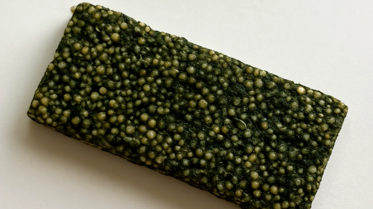 Amaranth-Quinoa-Riegel mit Hanfsamen und Spirulina"