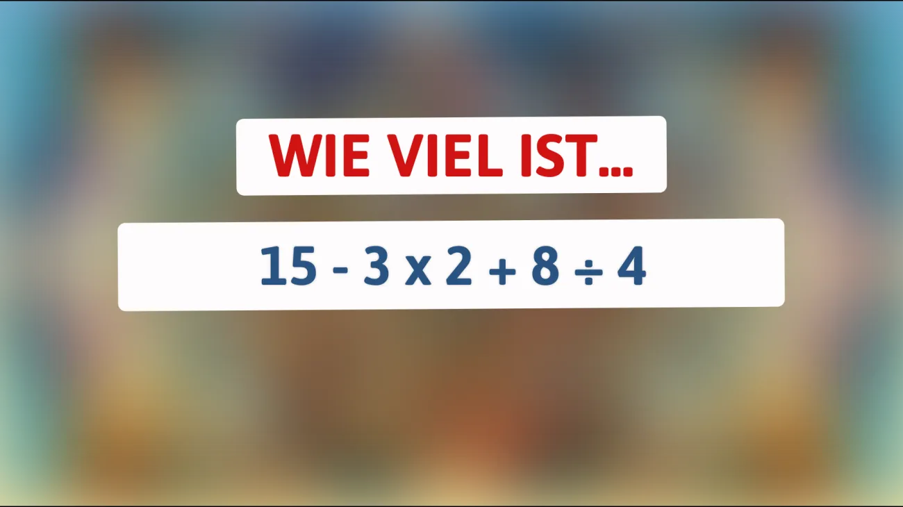 Bist du schlau genug, um das knifflige Rätsel in wenigen Sekunden zu lösen? Versuche es jetzt!"