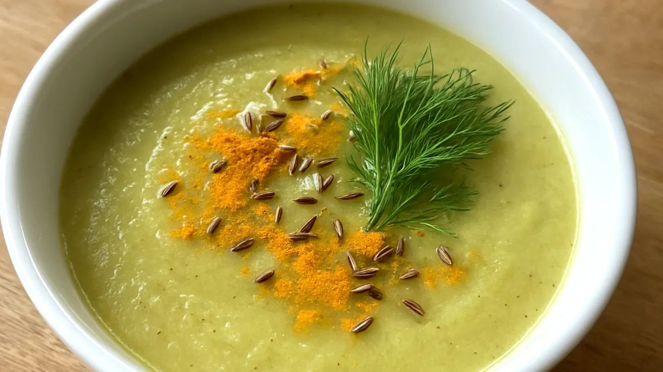 Fenchel-Ingwer-Suppe mit Kümmel und Kurkuma"