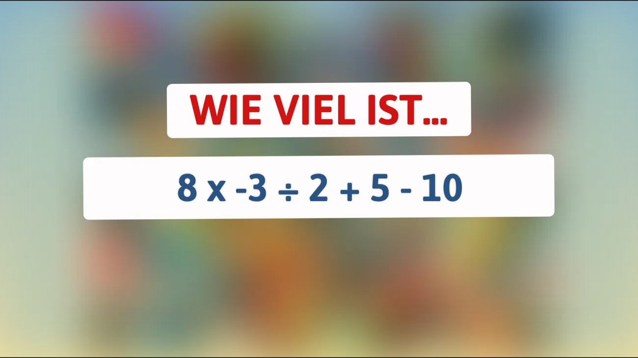 Herausforderung für Superhirne: Kannst du dieses mathematische Rätsel in Sekundenschnelle knacken?"