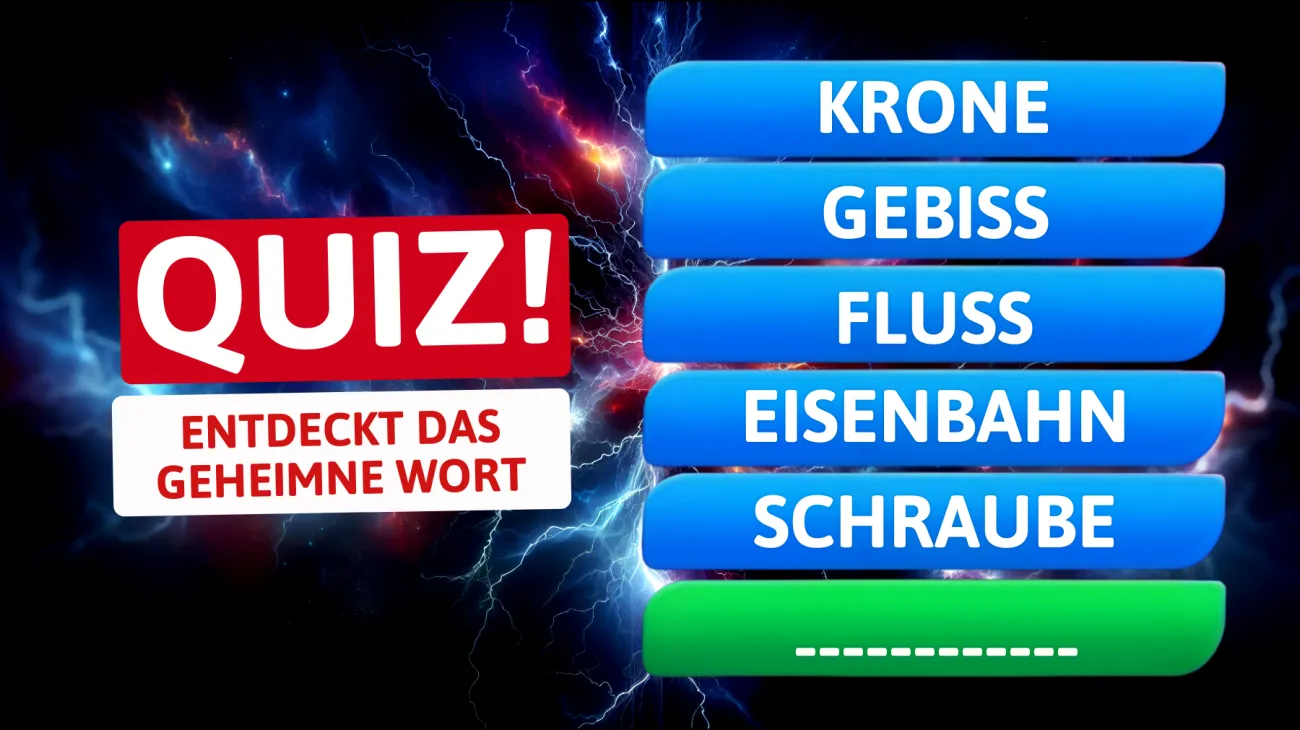 Kettenreaktion: Nur wahre Genies finden das geheime Verbindungswort – Knackst du das Rätsel vom 8. Juli?"