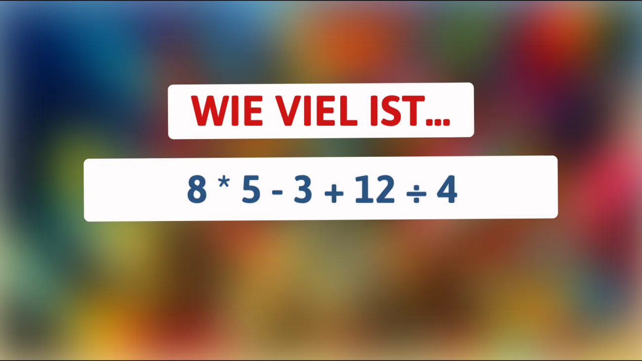 Nur 1% der Menschen können dieses Mathe-Rätsel lösen: Kannst du es auch?"