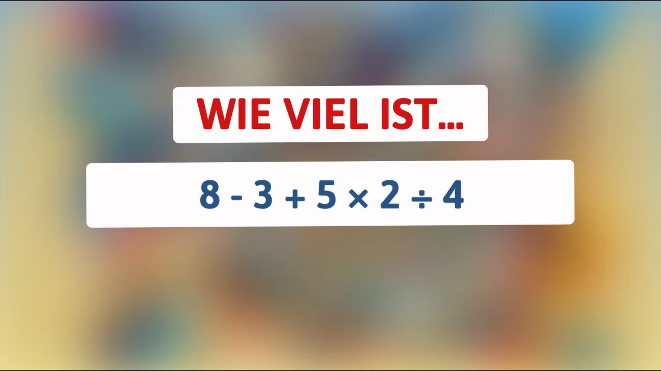 Nur 1% der Menschen schaffen es! Kannst du das vertrackte Mathe-Rätsel lösen?"