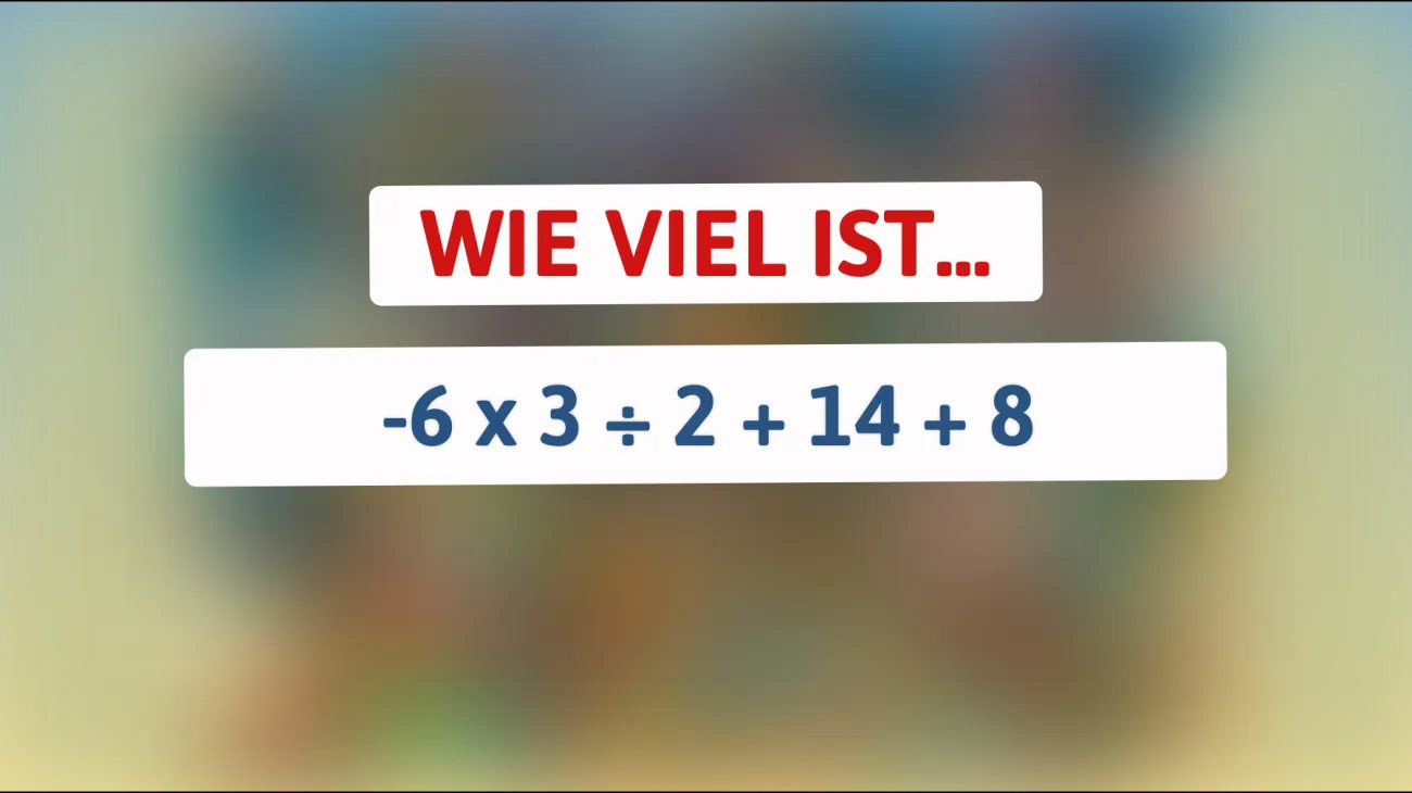 Nur 1% können dieses knifflige Mathe-Rätsel lösen – bist du schlau genug, die Antwort zu finden?"