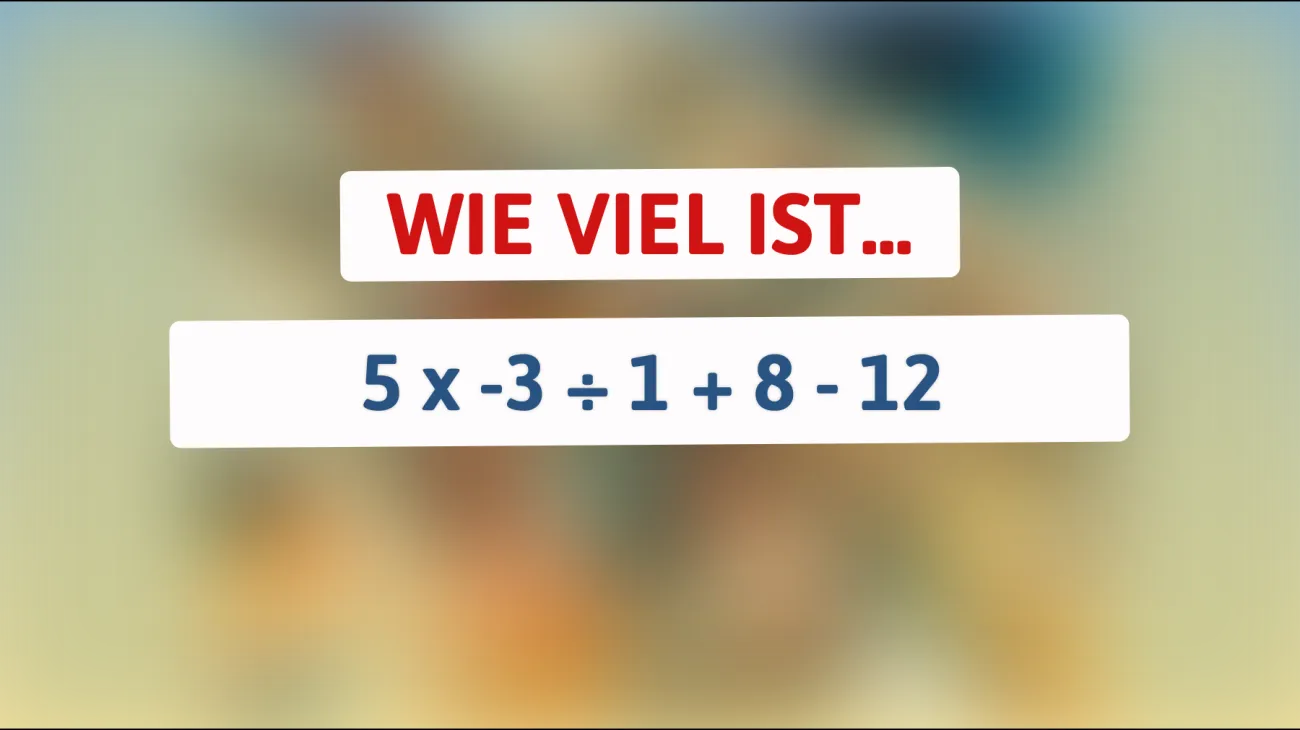 Nur Genies können dieses Mathe-Rätsel in Sekunden lösen – bist du schlau genug, um das Ergebnis zu entdecken?"