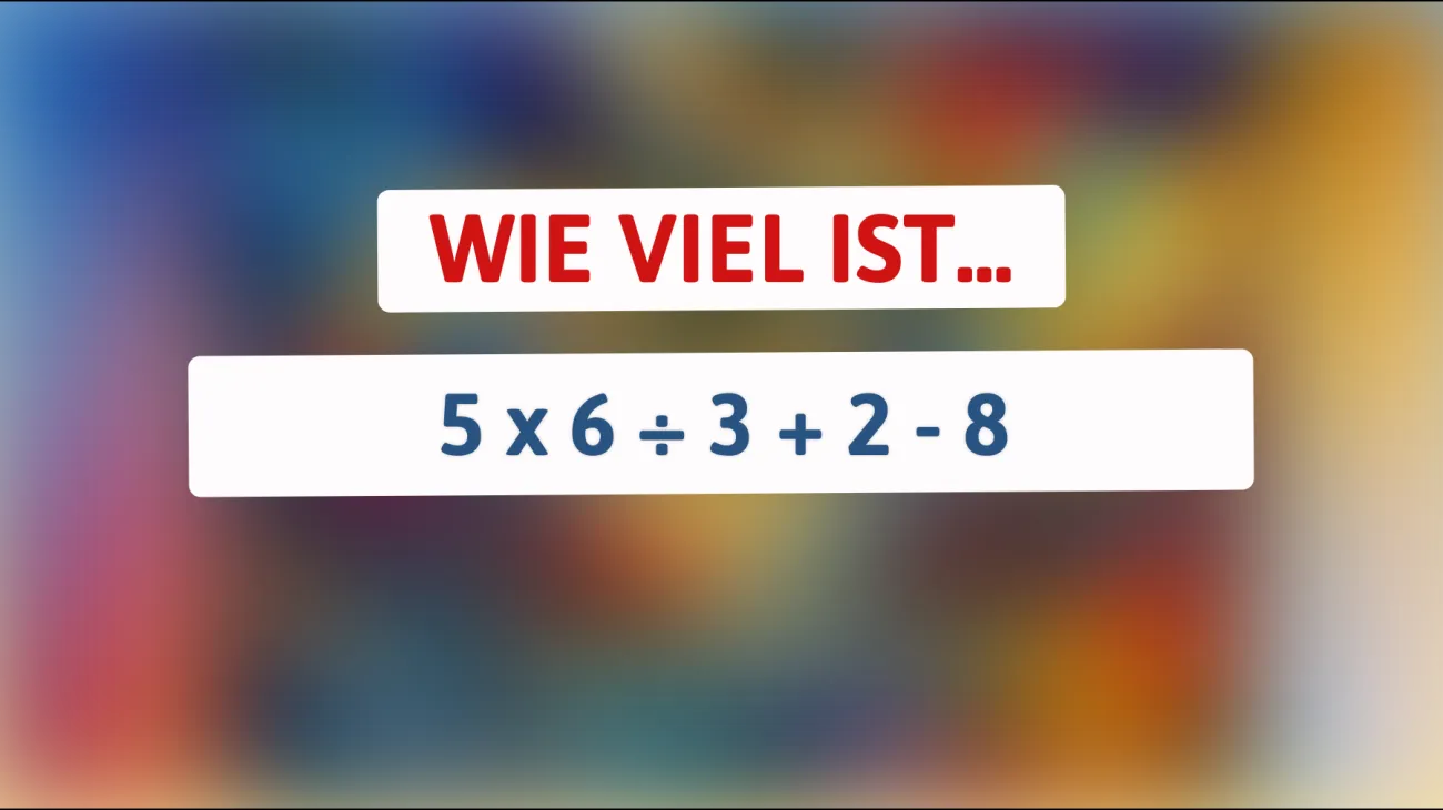 Nur die Schlausten lösen dieses Rätsel: Kannst du das mathematische Geheimnis knacken?"