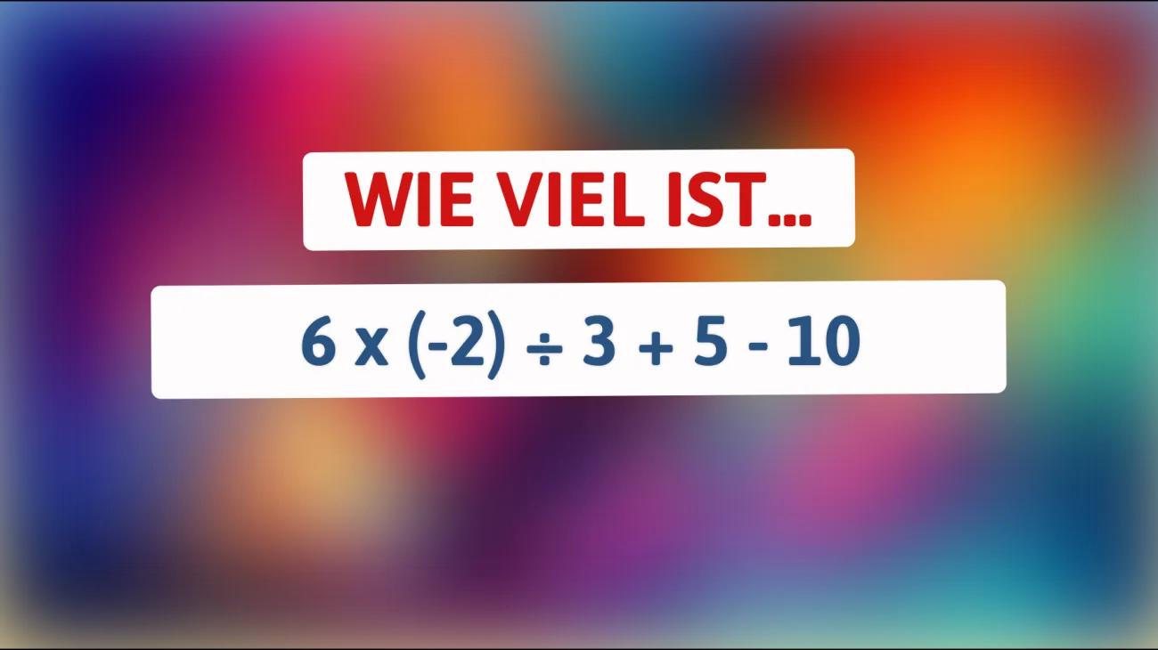 Sind Sie schlau genug, um diese mathematische Herausforderung zu meistern? Finden Sie heraus, ob Sie zur Elite der Denker gehören!"